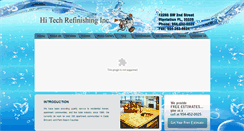Desktop Screenshot of hitechrefinishing.com