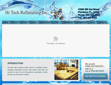 Tablet Screenshot of hitechrefinishing.com
